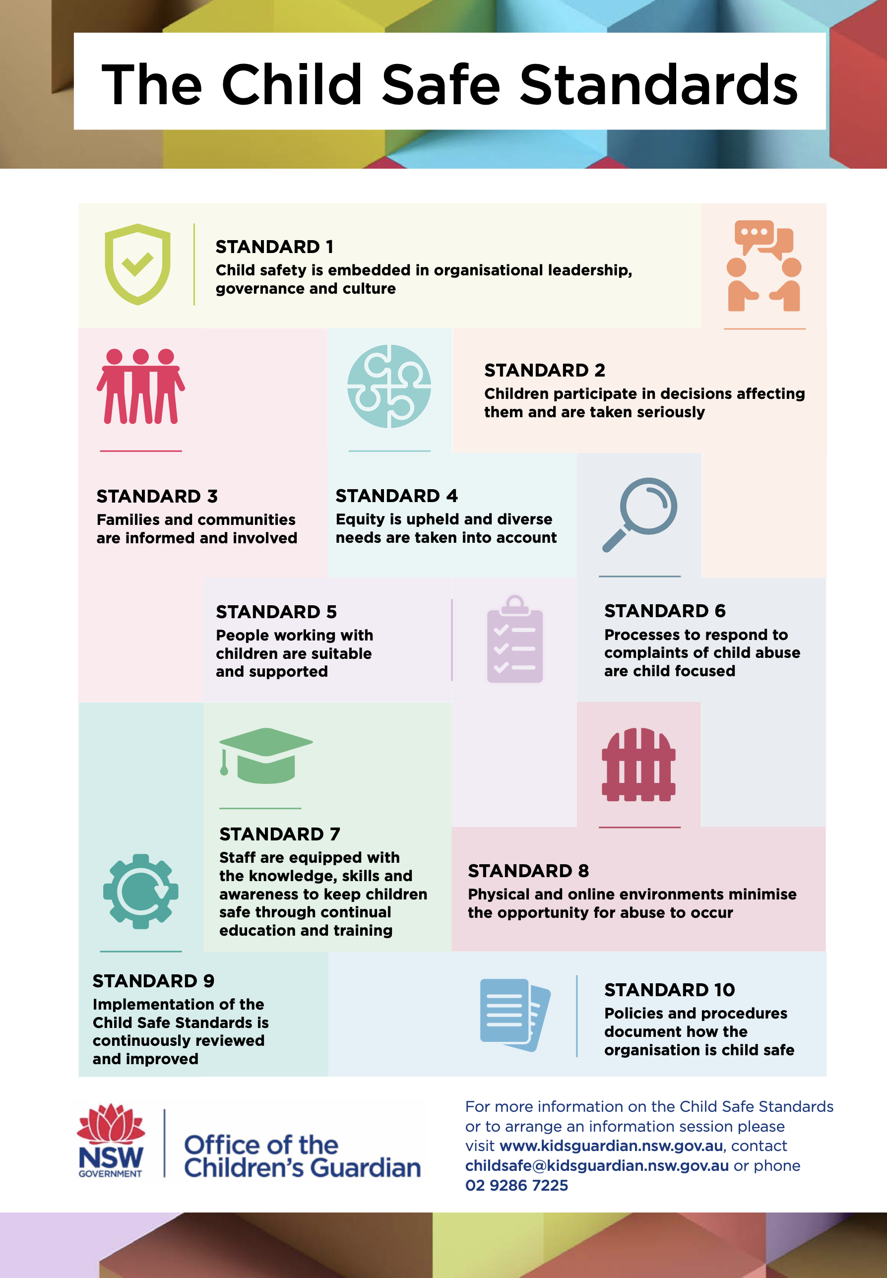 Child Safe Standards Brochure Office For Safeguarding